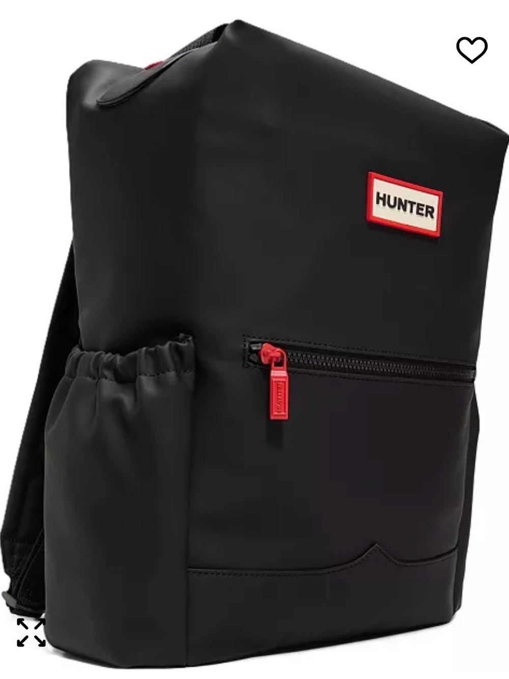 NWT - Hunter Black Top Clip Backpack - Water Resistant - Picture 2 of 11